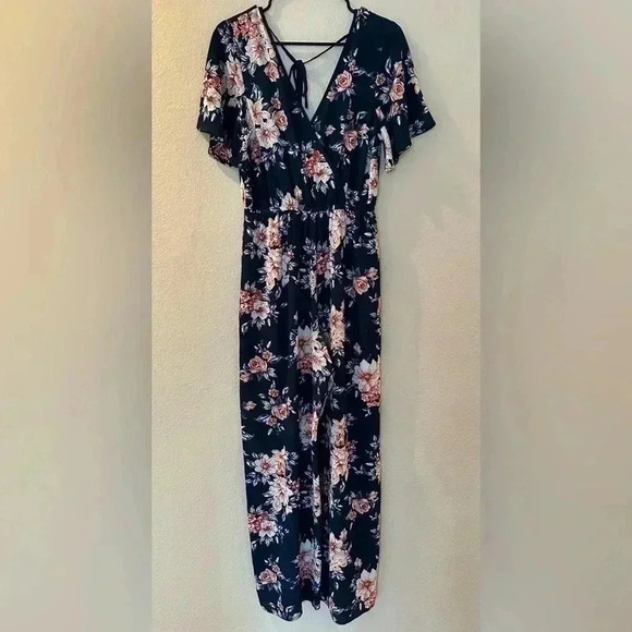 Xhilaration Floral Jumpsuit - Picture 6 of 9